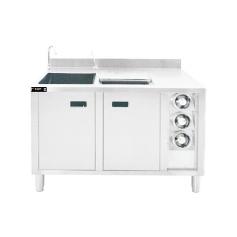 Affondare con schienale + bagno ghiaccio + distributore